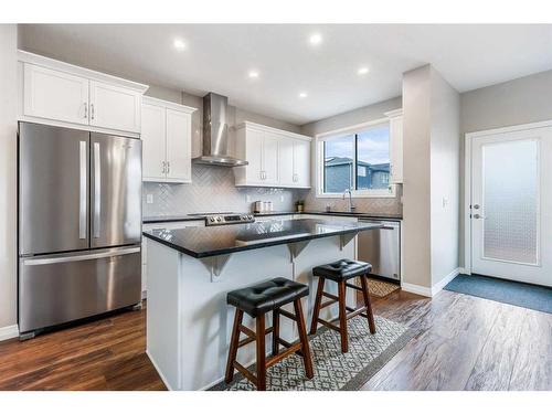 3826 202 Avenue Se, Calgary, AB - Indoor Photo Showing Kitchen With Stainless Steel Kitchen With Upgraded Kitchen