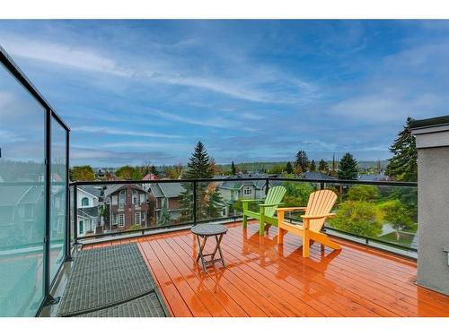 2216B 3 Avenue Nw, Calgary, AB - Outdoor With Deck Patio Veranda With View With Exterior