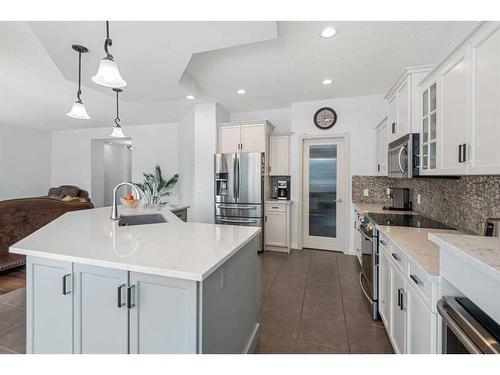 110 Cranleigh Way Se, Calgary, AB - Indoor Photo Showing Kitchen With Upgraded Kitchen