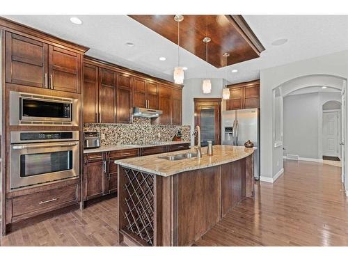 20 Sage Meadows Circle Nw, Calgary, AB - Indoor Photo Showing Kitchen With Stainless Steel Kitchen With Upgraded Kitchen