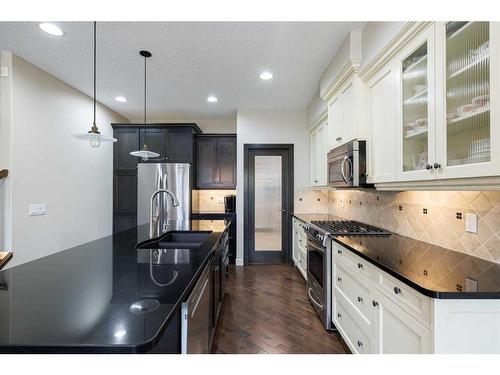 59 Tuscany Glen Place Nw, Calgary, AB - Indoor Photo Showing Kitchen With Stainless Steel Kitchen With Upgraded Kitchen