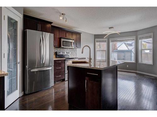 220 Autumn Green Se, Calgary, AB - Indoor Photo Showing Kitchen With Upgraded Kitchen