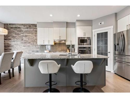 505 Cranford Drive Se, Calgary, AB - Indoor Photo Showing Kitchen With Stainless Steel Kitchen With Upgraded Kitchen