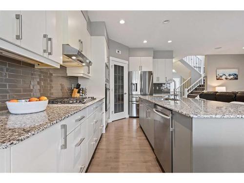 505 Cranford Drive Se, Calgary, AB - Indoor Photo Showing Kitchen With Stainless Steel Kitchen With Upgraded Kitchen