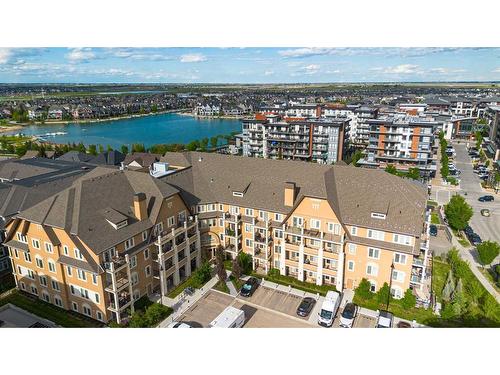 201-30 Mahogany Mews Se, Calgary, AB - Outdoor With Body Of Water With View
