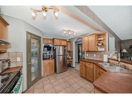 10 Royal Elm Drive Nw, Calgary, AB - Indoor Photo Showing Kitchen With Double Sink