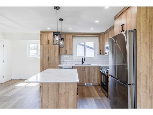 1447 Mardale Way Ne, Calgary, AB - Indoor Photo Showing Kitchen With Upgraded Kitchen
