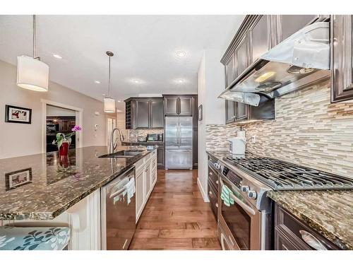 483 Evergreen Circle Sw, Calgary, AB - Indoor Photo Showing Kitchen With Upgraded Kitchen