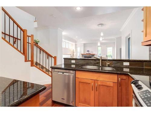 1706 31 Street Sw, Calgary, AB - Indoor Photo Showing Kitchen With Double Sink