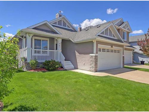 967 Bayside Drive Sw, Airdrie, AB - Outdoor With Deck Patio Veranda With Facade