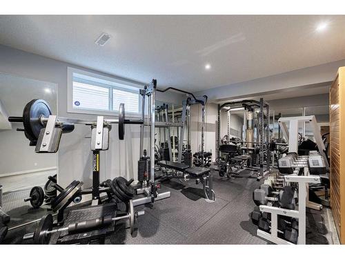 547 Panora Way Nw, Calgary, AB - Indoor Photo Showing Gym Room