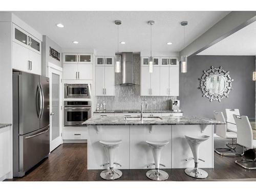 547 Panora Way Nw, Calgary, AB - Indoor Photo Showing Kitchen With Stainless Steel Kitchen With Upgraded Kitchen