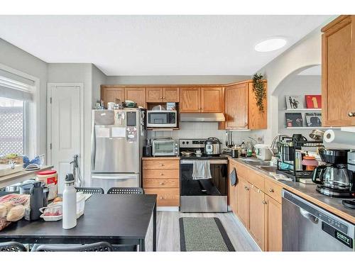 36 Cramond Drive Se, Calgary, AB - Indoor Photo Showing Kitchen With Stainless Steel Kitchen
