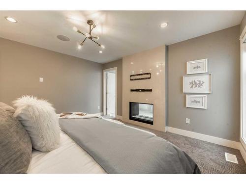 1930 Bowness Road Nw, Calgary, AB - Indoor With Fireplace