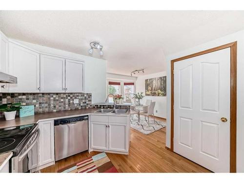 12 Cramond Drive Se, Calgary, AB - Indoor Photo Showing Kitchen With Double Sink