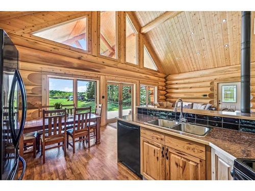 391043 Range Road 5-0, Rural Clearwater County, AB - Indoor Photo Showing Kitchen With Double Sink