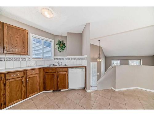 115 Castledale Way Ne, Calgary, AB - Indoor Photo Showing Kitchen With Double Sink