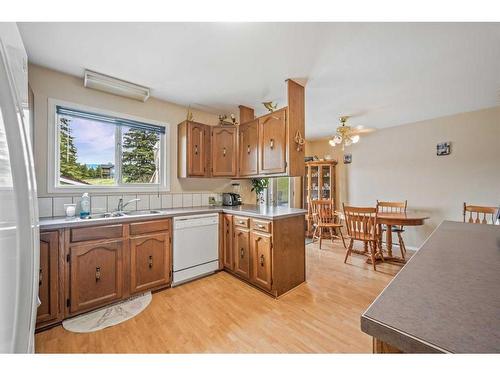 1405 61 Street, Coleman, AB - Indoor Photo Showing Kitchen With Double Sink