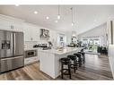 78 Bayview Circle Sw, Airdrie, AB  - Indoor Photo Showing Kitchen With Upgraded Kitchen 