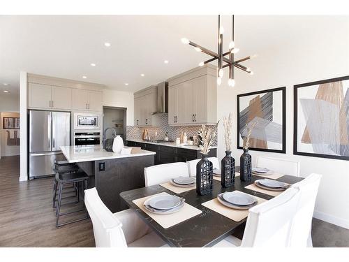 7 Midgrove Drive Sw, Airdrie, AB - Indoor Photo Showing Dining Room