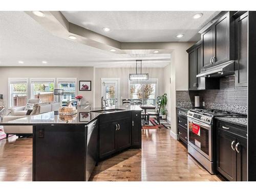366 Silverado Way Sw, Calgary, AB - Indoor Photo Showing Kitchen With Upgraded Kitchen