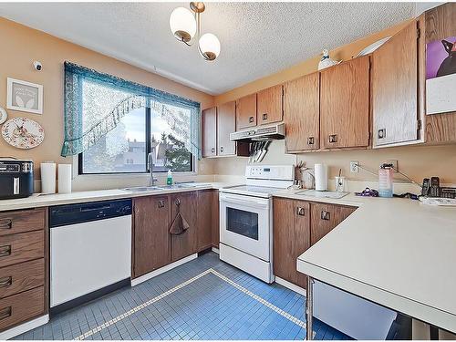 111 Woodvale Bay Sw, Calgary, AB - Indoor Photo Showing Kitchen With Double Sink
