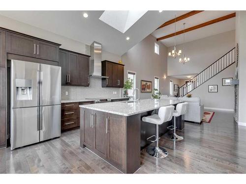 47 Legacy Circle Se, Calgary, AB - Indoor Photo Showing Kitchen With Stainless Steel Kitchen With Upgraded Kitchen