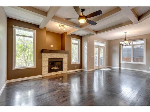 260 Mahogany Terrace Se, Calgary, AB - Indoor Photo Showing Other Room With Fireplace