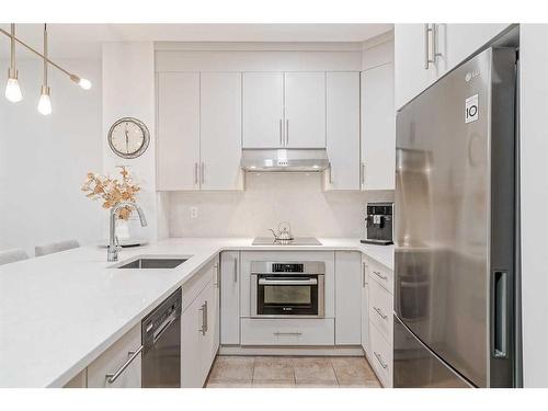 120-2727 28 Avenue Se, Calgary, AB - Indoor Photo Showing Kitchen With Stainless Steel Kitchen With Upgraded Kitchen