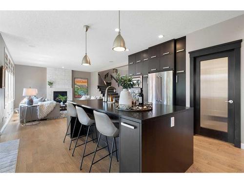 96 Mike Ralph Way Sw, Calgary, AB - Indoor Photo Showing Kitchen With Upgraded Kitchen