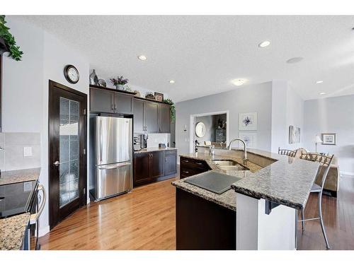 129 Kincora Glen Rise Nw, Calgary, AB - Indoor Photo Showing Kitchen With Stainless Steel Kitchen With Upgraded Kitchen