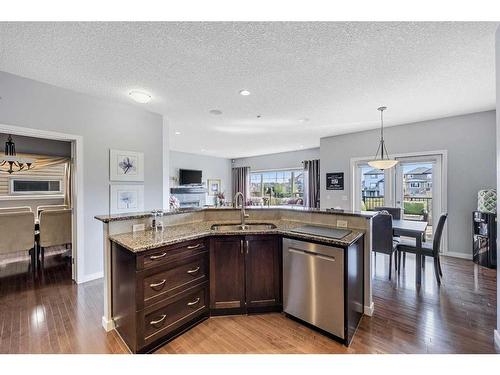 129 Kincora Glen Rise Nw, Calgary, AB - Indoor Photo Showing Kitchen With Double Sink
