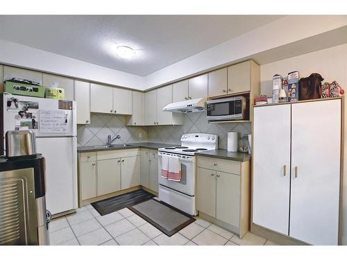 3917 29 Avenue Se, Calgary, AB - Indoor Photo Showing Kitchen With Double Sink