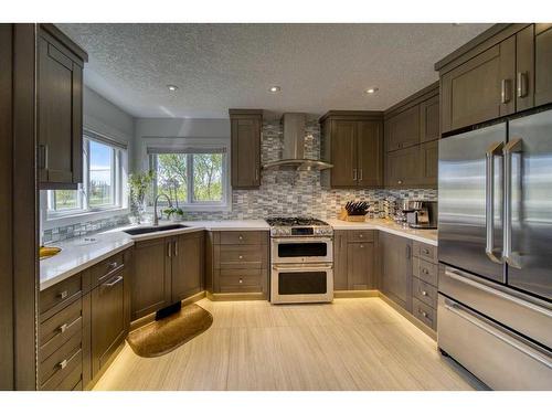 505 Lakeside Greens Place, Chestermere, AB - Indoor Photo Showing Kitchen With Stainless Steel Kitchen With Upgraded Kitchen