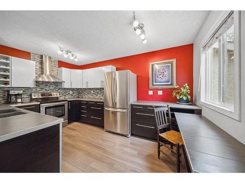 56 Hawkville Place Nw, Calgary, AB - Indoor Photo Showing Kitchen With Double Sink