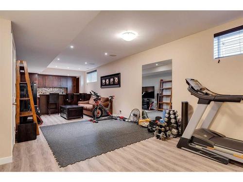 332 Cranberry Circle Se, Calgary, AB - Indoor Photo Showing Gym Room
