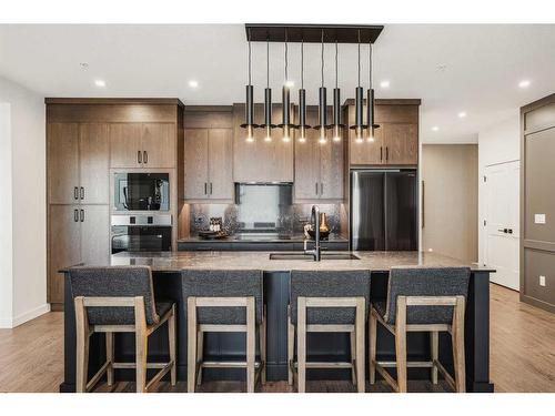 8206-1802 Mahogany Boulevard Se, Calgary, AB - Indoor Photo Showing Kitchen With Upgraded Kitchen