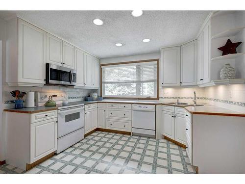 1023 Canford Place Sw, Calgary, AB - Indoor Photo Showing Kitchen With Double Sink