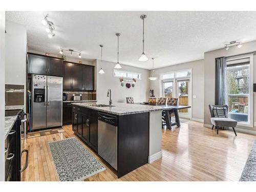 12 Cranberry Gardens Se, Calgary, AB - Indoor Photo Showing Kitchen With Stainless Steel Kitchen With Upgraded Kitchen