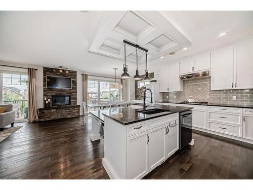 2429 Bayside Circle Sw, Airdrie, AB - Indoor Photo Showing Kitchen With Upgraded Kitchen