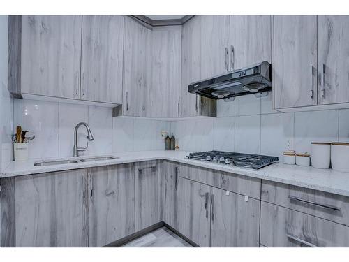 17 Skyview Springs Road Ne, Calgary, AB - Indoor Photo Showing Kitchen With Double Sink
