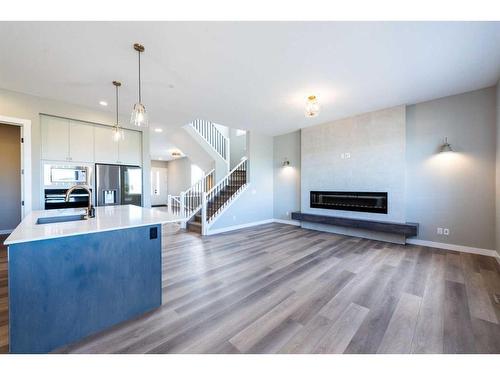 1327 Cornerstone Street, Calgary, AB - Indoor With Fireplace