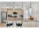 115-40 Carrington Plaza Nw, Calgary, AB  - Indoor Photo Showing Kitchen With Double Sink With Upgraded Kitchen 