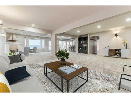 692 West Chestermere Drive, Chestermere, AB - Indoor Photo Showing Living Room