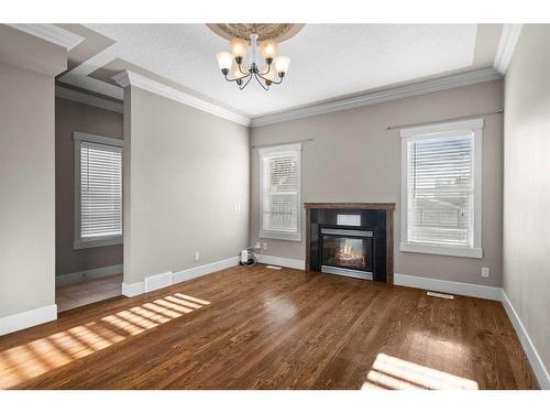 2709 14 Avenue Se, Calgary, AB - Indoor Photo Showing Living Room With Fireplace