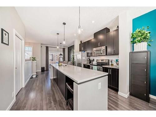 96 Copperstone Common Se, Calgary, AB - Indoor Photo Showing Kitchen With Upgraded Kitchen