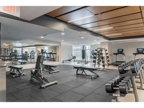 702-1188 3 Street Se, Calgary, AB - Indoor Photo Showing Gym Room