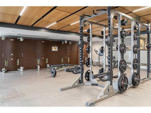 702-1188 3 Street Se, Calgary, AB - Indoor Photo Showing Gym Room