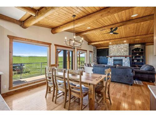 54004 Township Road 252, Rural Rocky View County, AB - Indoor With Fireplace