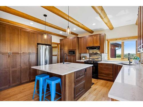 54004 Township Road 252, Rural Rocky View County, AB - Indoor Photo Showing Kitchen With Upgraded Kitchen